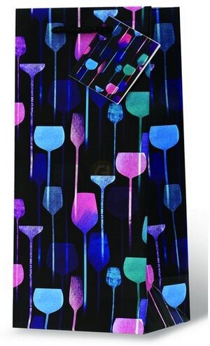 Wrap Art Glow In The Dark Wine Bag