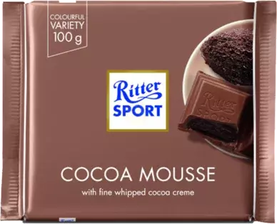 Ritter Mlk Choc Cocoa Mousse Bar