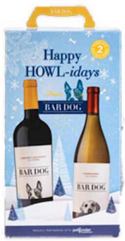 Bar Dog Happy Howl Idays Gift Set Chardonnay And Cabernet Sauvignon Cal