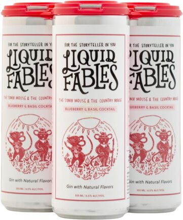 Liquid Fables The Town Mouse & The Country Mouse Blueberry & Basil Cocktail