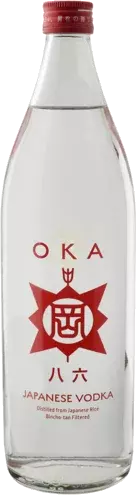 Oka Japanese Vodka .900 Ml Distilled From 100 Japanese Rice