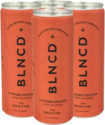 Blncd Thc Blood Orange Cardamom Sparkling Water