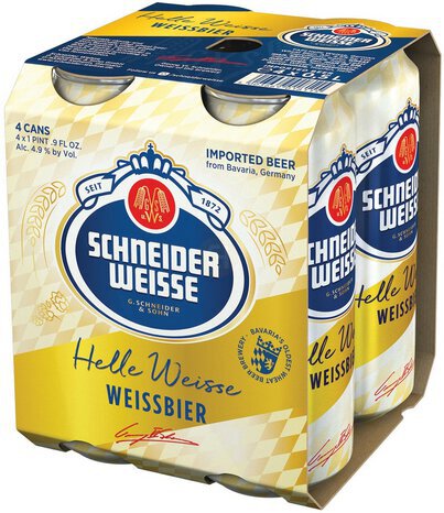 Schneider & Sons Helle Weisse 6/4 Pack Cans