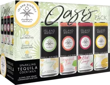 Island District Cocktails Oasis Pack Sparkling Tequlia