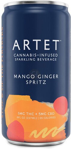 Artet Cbd Thc Canned Mango Ginger Spritz