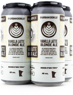 Urban Growler Vanilla Latte Blonde Ale Can