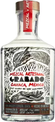 Grabado Tequila Joven 100 Maguey Espadin Mezcal Artesanal