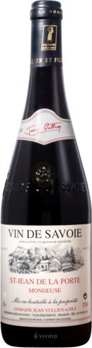 Domaine Jean Vullien Mondeuse Saint Jean De La Porte Savoie