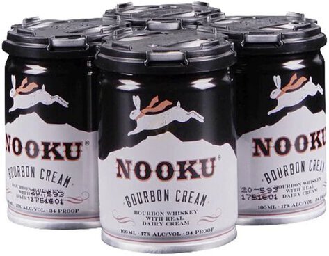 Nooku Bourbon Cream Liquor Old Elk Distillery Co 4x100ml Can