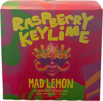 Mad Lemon Lemonade Cocktail Raspberry Key Lime 4pc