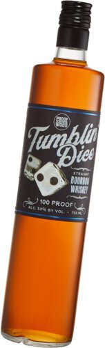 Tumblin Dice Straight Bourbon Whiskey Heavy Rye Mashbill Year 100 Proof