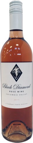 Black Diamond Rose Single Glass