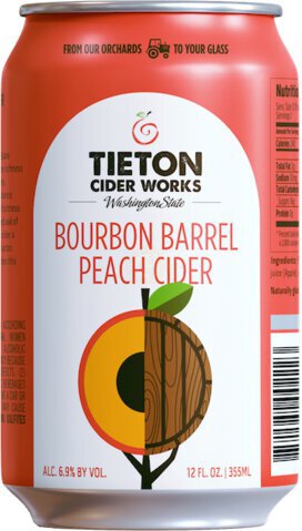 Tieton Bourbon Peach Cider