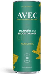 AVEC Drinks Jalapeño & Blood Orange Cans