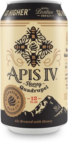 Elevation Apis Iv Honey Quad Ale Quadrupel Honey Colorado 6/12 Oz