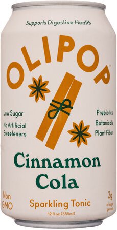 Olipop Cinnamon Cola Sparkling Tonic 1 Can