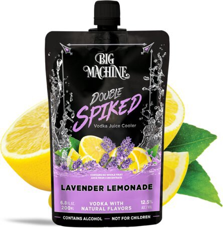 Big Machine Vodka Double Spiked Lavender Lemonade Single Pouch