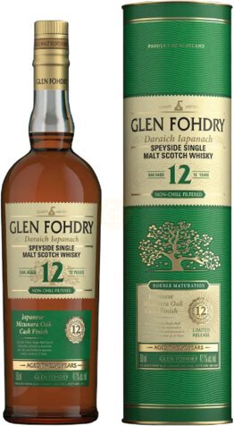 Glen Fohdry 12Yr Mizunara Oak Cask Speyside Single Malt Scotch Whisky