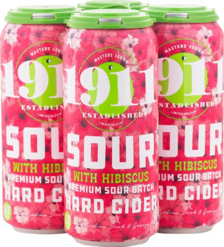 1911 Cider Sour With Hibiscus Hard Cider