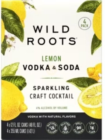Wild Roots Lemon Vodka Soda