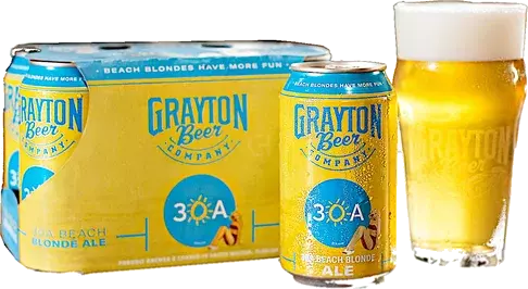 Grayton Beer Co 30a Beach Blonde Ale Beer Craft & Import