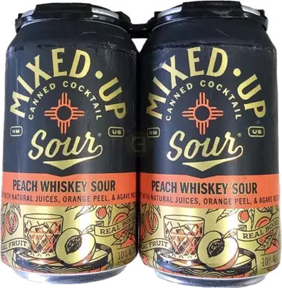 Mixed Up Sour Peach Whiskey Soour 4pc
