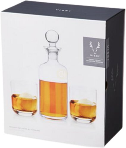Viski Liquor Decanter And Tumbler Set