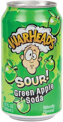 Warheads Sour Green Apple Soda Non Alcoholic