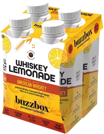 Buzzbox Buzzbox Whiskey Lemonade Cocktail Abv 4 Pack