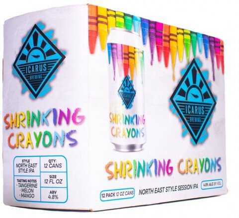 ICARUS SHRINKING CRAYONS 12PK CN 12OZ