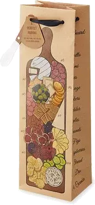 Gift Bag Charcuterie Brd Single Wine Bag