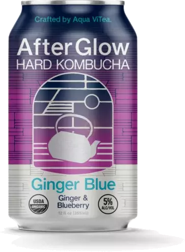Aqua Vitea After Glow Hard Kombucha Ginger Blue