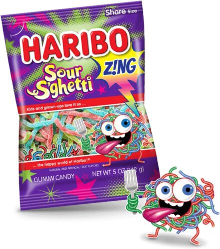 Haribo Gummi Candy Sour S'ghetti