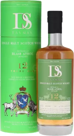 Ds Tayman Year Old Blair Athol Single Malt Scotch Whisky First Edition Flam