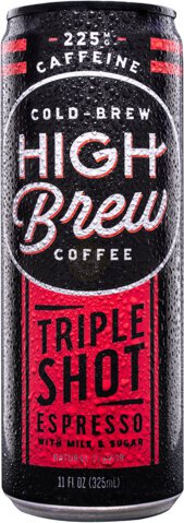 High Brew Coffee Cold Brew Triple Shot Vanilla Bean 11o