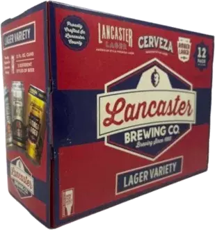 LANCASTER LAGER VARIETY, 12OZ CAN