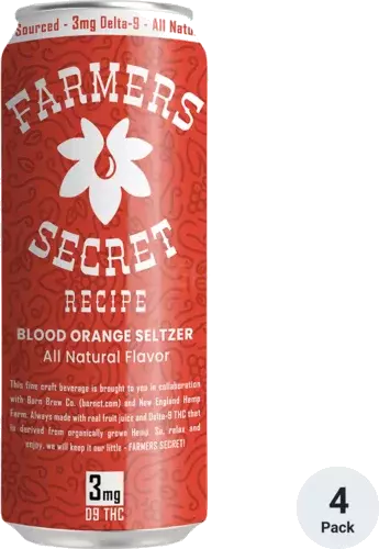 Farmers Secret Thc Blood Orange Seltzer