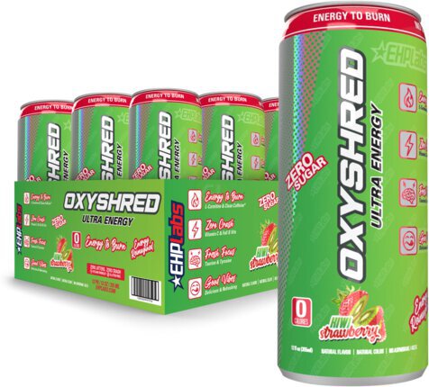 Oxyshred Zero Sugar Kiwi Strawberry Ultra Energy