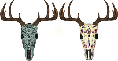 Azulejos Anejo Trophy Head With Antlers Both