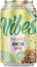 Vibes Pineapple Seltzer Nano Sativa Thc 5mg