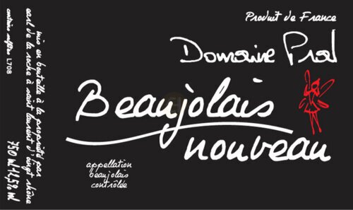 Domaine Pral Beaujolis Nouveau Beaujolais Nouve