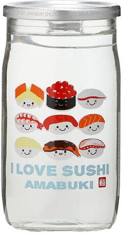 Amabuki I Love Sushi Junmai Sake Cup