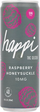 12ozcan Happi Thc Seltzer Raspberry Honeysuckle 10mg