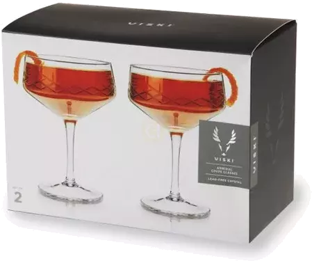 Viski Admiral Coup Glasses Set Of