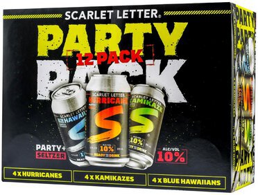 Scarlet Letter Party Pack Black 12pck