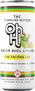 Oh Hi Cbd Ging Basil Lime Sltzr 12ozc