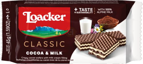 Loacker Cocoa And Milk
