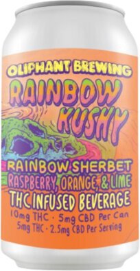 Oliphant Rainbow Kushy Raspberry Orange Lime 15mg Thc