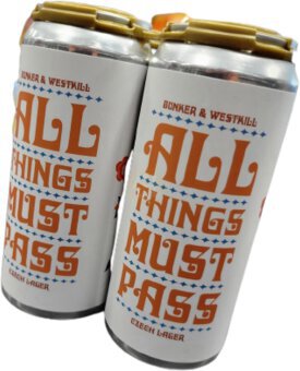 Bunker Brewing Co All Things Must Pass Czech Lager