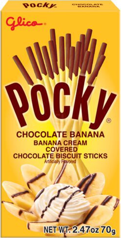 Glico Pocky Banana Cream Cocoa Biscuit Sticks